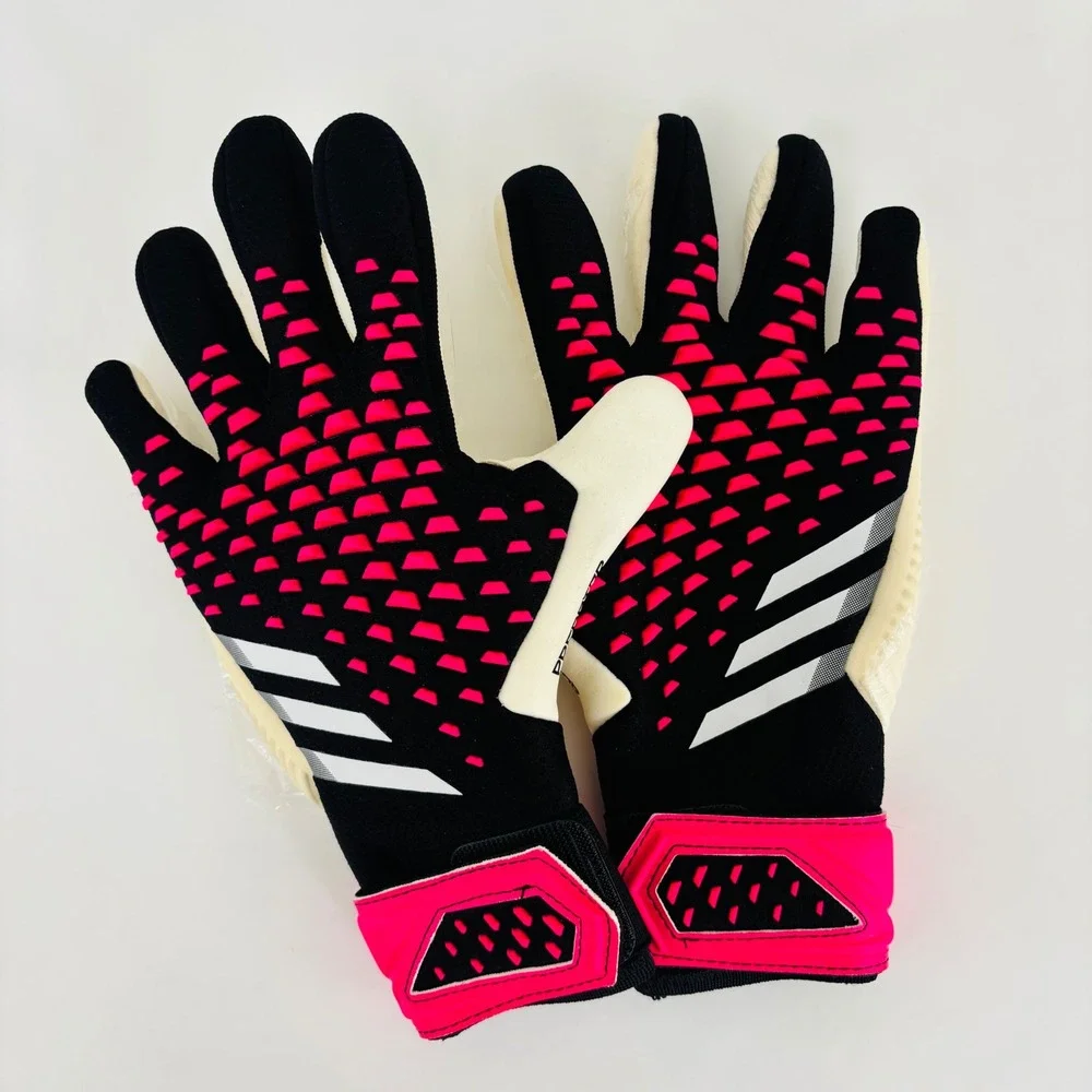 New Adidas‎ Predator GL Pro Goalkeeper Gloves Black Pink Size 5 Soccer